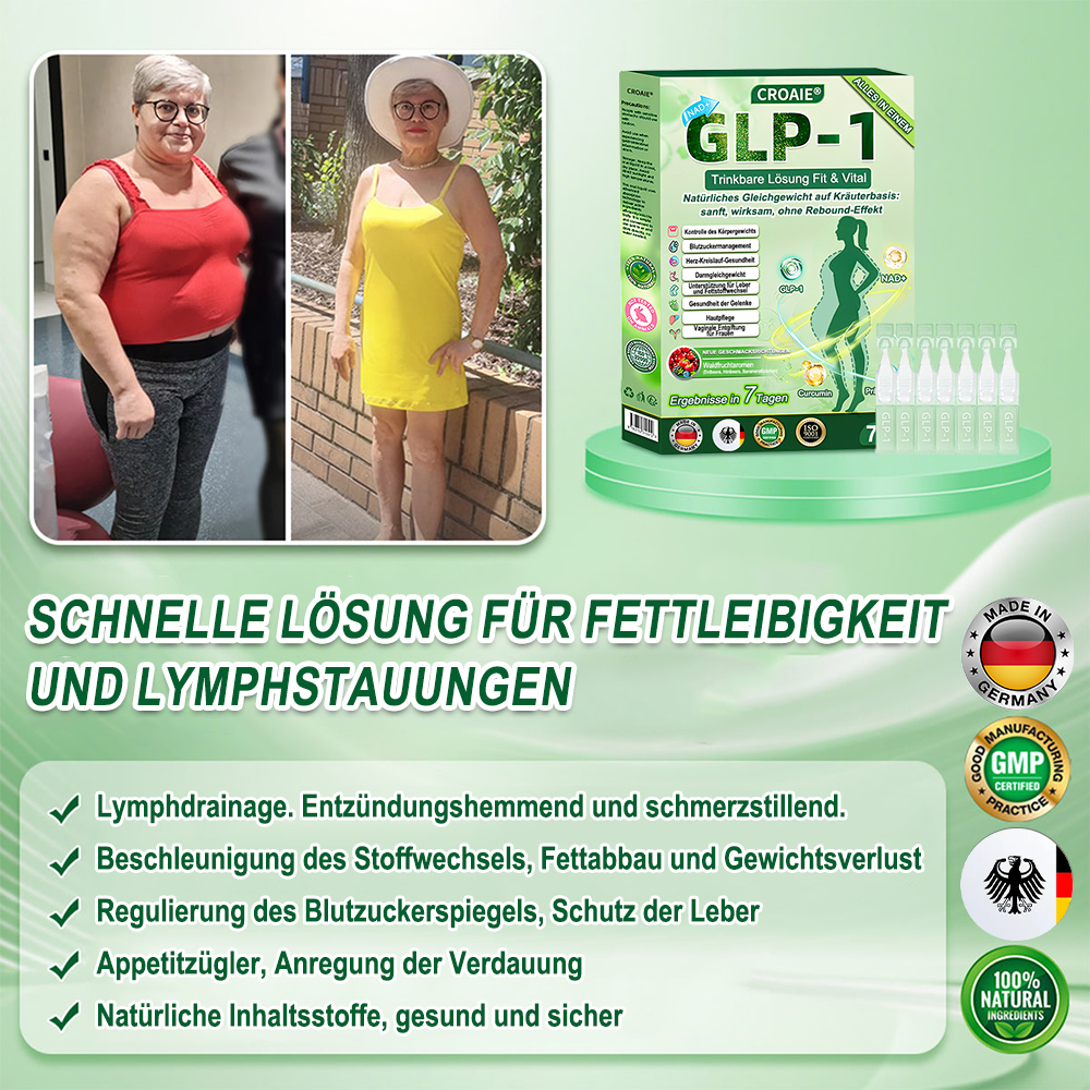 🇩🇪Online-Shop🍀Croaie® NAD+ GLP-1 Fit & Vital Oral Lösung (⚡1× täglich) ✅ Geeignet für Fettleibigkeit, Herz-Kreislauf-Gesundheit, Diabetes, Schlafapnoe, Darmgesundheit, Gelenkprobleme und weitere gesundheitliche Bedürfnisse