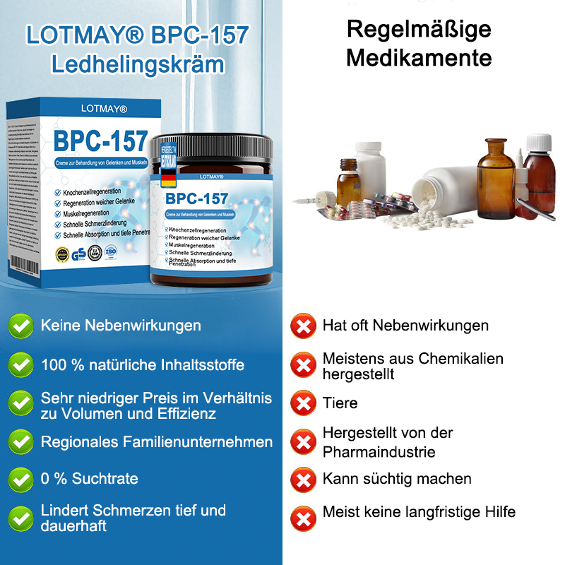 🇩🇪 LOTMAY® BPC-157 💙Creme zur Behandlung von Gelenken und Muskeln 🦴 Behandelt Arthritis, Neuropathie, Rheuma, Sportverletzungen & mehr 🌹