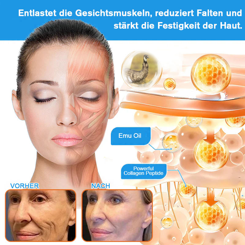 Coolord® Emu Öl Straffend & Anti-Falten Creme🔥Letzter Tag 80% Rabatt 👩 BfArM Zertifiziert – Klinisch Bewährte Festigung, Straffung & Beruhigende Reparatur 🌿