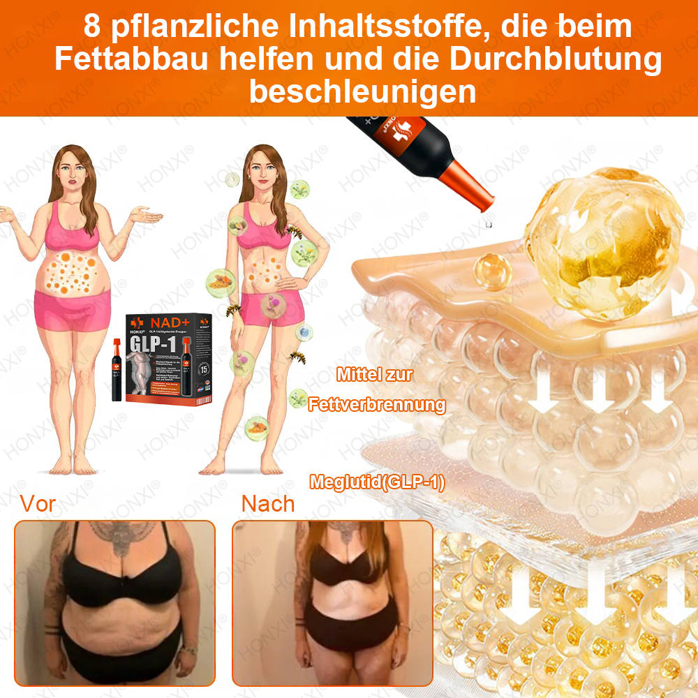 🔥 Letzter Platz verfügbar! ⚡ Sichere dir 30 % RABATT – nur für kurze Zeit! HONXI® NAD+ GLP-1 bildgebende Droppar – geeignet bei Fettleibigkeit, Diabetes und Herz-Kreislauf-Erkrankungen