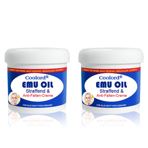 Coolord® Emu Öl Straffend & Anti-Falten Creme🔥Letzter Tag 80% Rabatt 👩 BfArM Zertifiziert – Klinisch Bewährte Festigung, Straffung & Beruhigende Reparatur 🌿