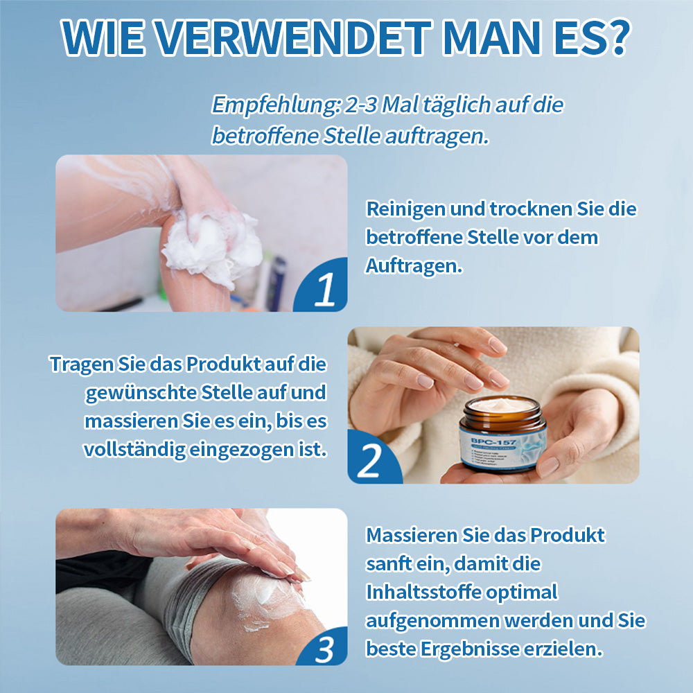🇩🇪 LOTMAY® BPC-157 💙Creme zur Behandlung von Gelenken und Muskeln 🦴 Behandelt Arthritis, Neuropathie, Rheuma, Sportverletzungen & mehr 🌹