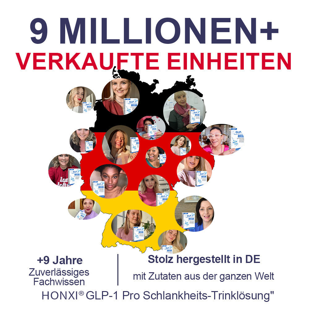 Honxi® GLP-1 Max Schlankheits-Trinklösung 🔥7 Tage sichtbare Wirkung, keine Nebenwirkungen, geeignet für alle Altersgruppen