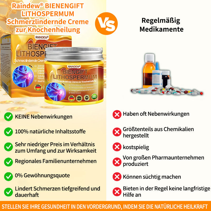 Raindew® BIENGIFT LITHOSPERMUM Schmezindeme Creme zurKnochenhelung ✨LETZTER TAG 80 % RABATT