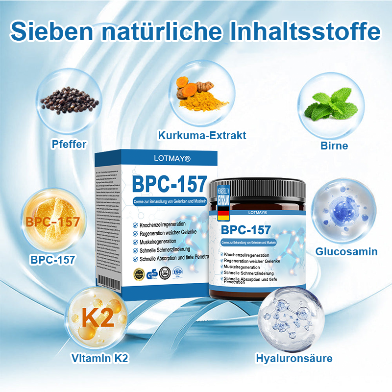 🇩🇪 LOTMAY® BPC-157 💙Creme zur Behandlung von Gelenken und Muskeln 🦴 Behandelt Arthritis, Neuropathie, Rheuma, Sportverletzungen & mehr 🌹
