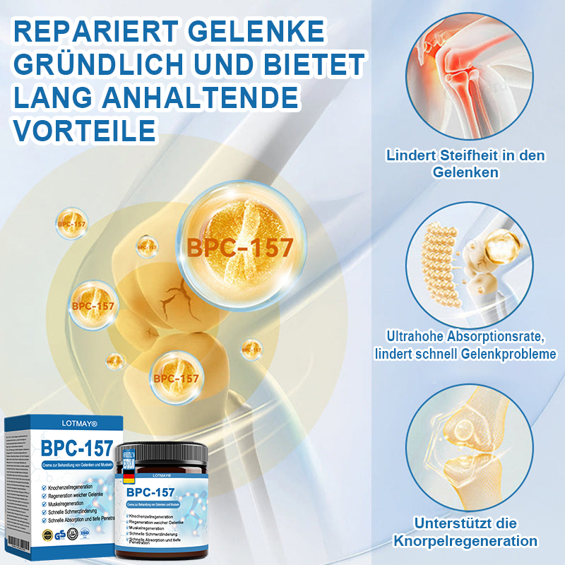 🇩🇪 LOTMAY® BPC-157 💙Creme zur Behandlung von Gelenken und Muskeln 🦴 Behandelt Arthritis, Neuropathie, Rheuma, Sportverletzungen & mehr 🌹