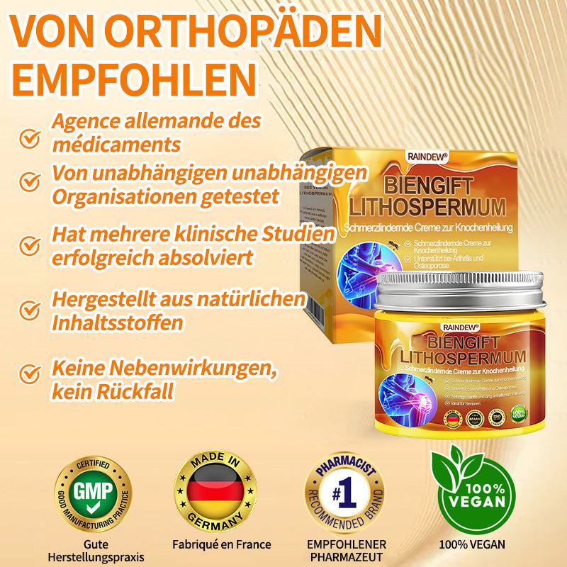 Raindew® BIENGIFT LITHOSPERMUM Schmezindeme Creme zurKnochenhelung ✨LETZTER TAG 80 % RABATT