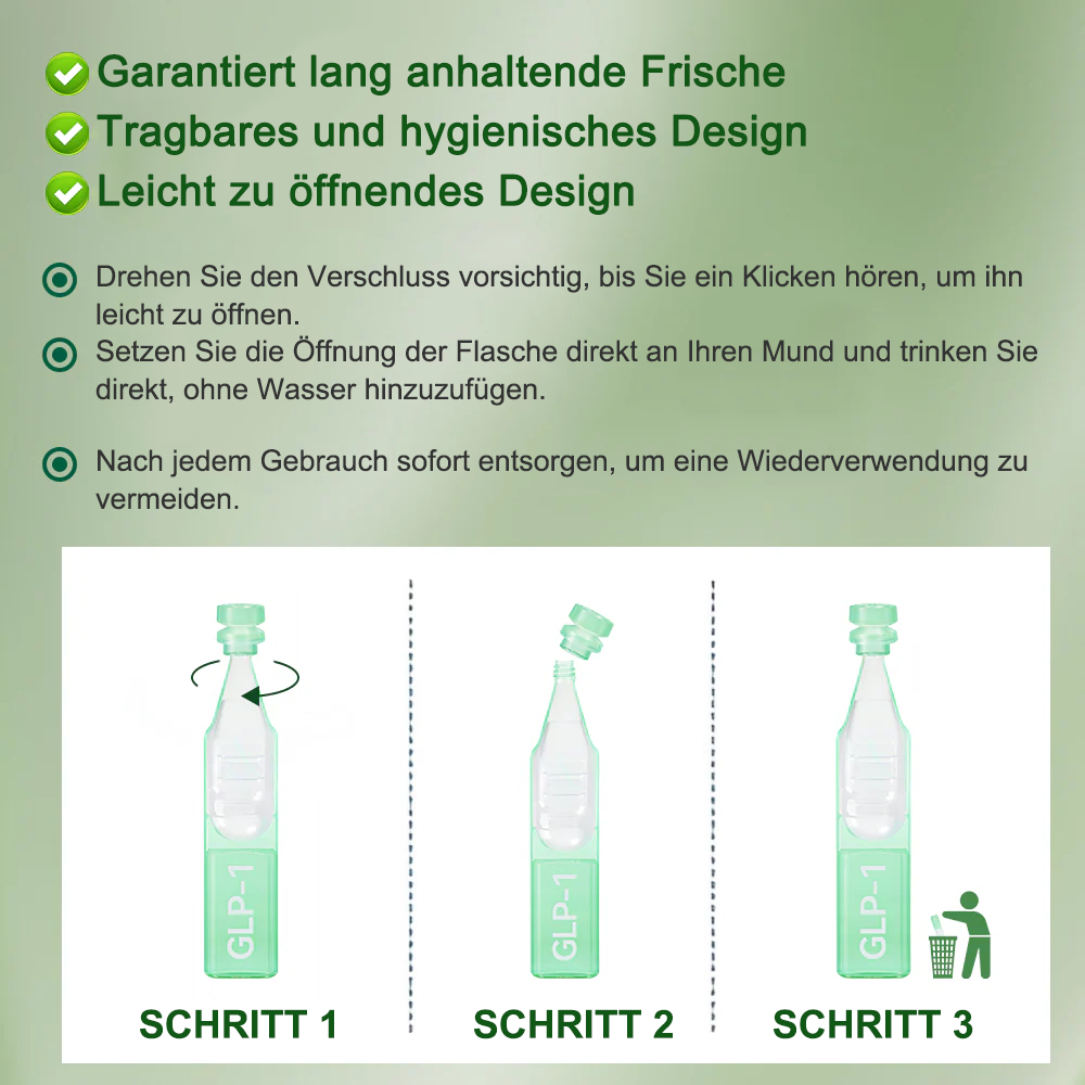 🇩🇪Online-Shop🍀Croaie® NAD+ GLP-1 Fit & Vital Oral Lösung (⚡1× täglich) ✅ Geeignet für Fettleibigkeit, Herz-Kreislauf-Gesundheit, Diabetes, Schlafapnoe, Darmgesundheit, Gelenkprobleme und weitere gesundheitliche Bedürfnisse