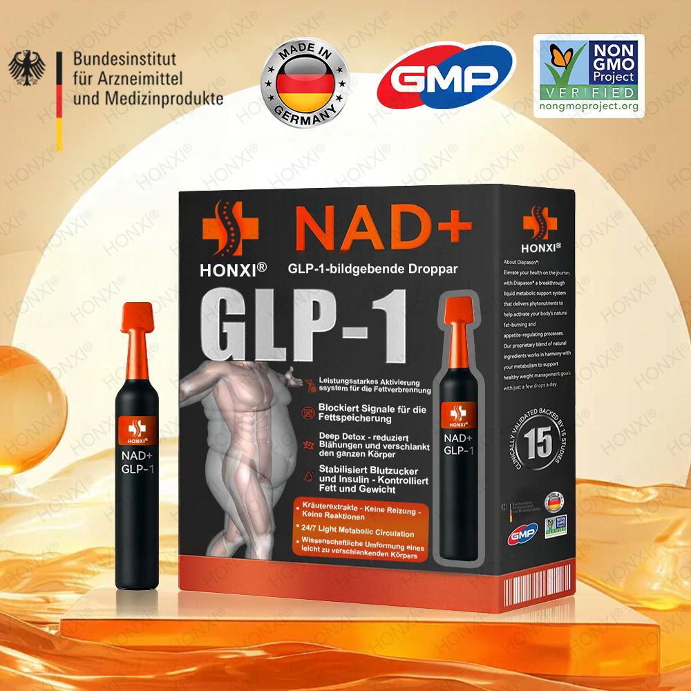 🔥 Letzter Platz verfügbar! ⚡ Sichere dir 30 % RABATT – nur für kurze Zeit! HONXI® NAD+ GLP-1 bildgebende Droppar – geeignet bei Fettleibigkeit, Diabetes und Herz-Kreislauf-Erkrankungen