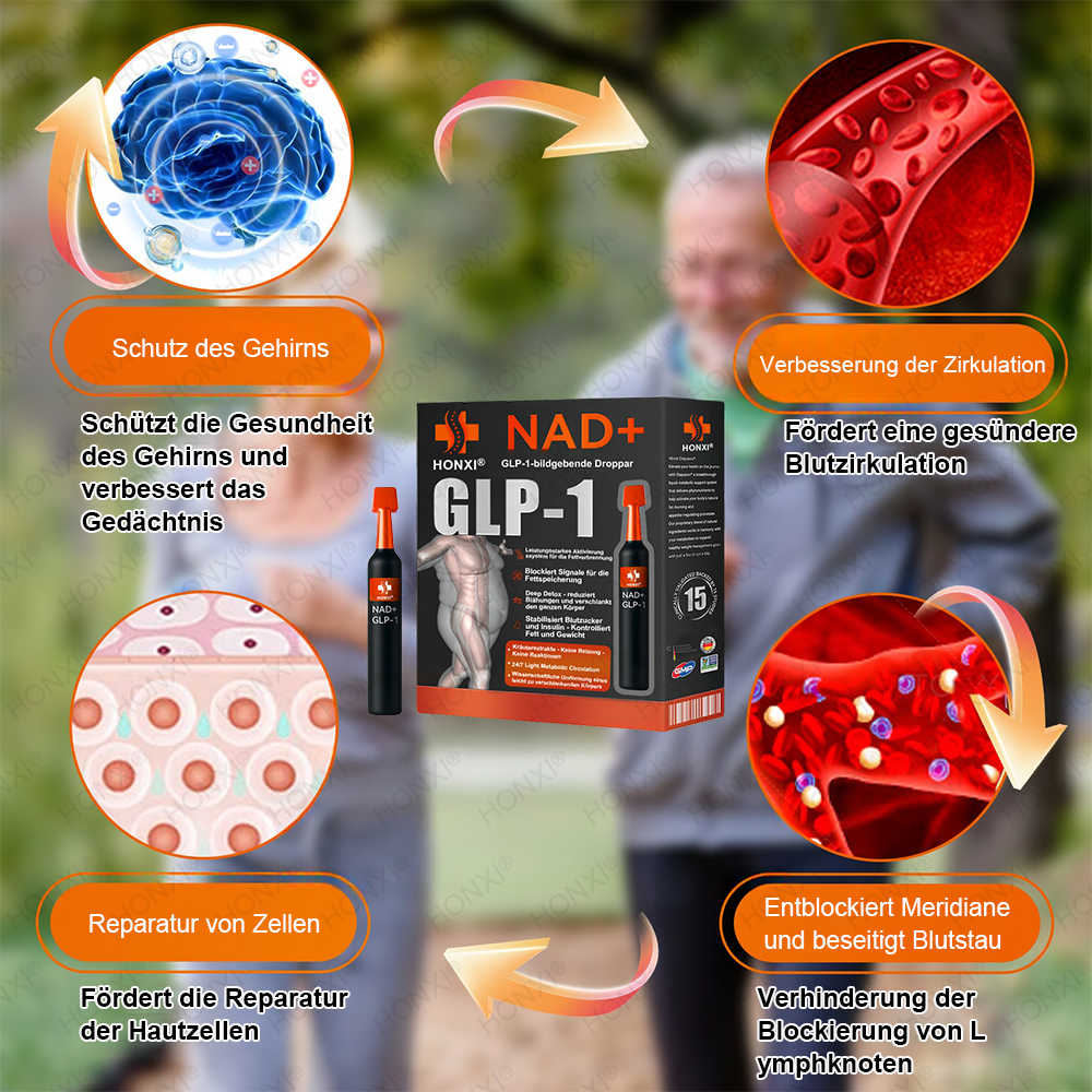 🔥 Letzter Platz verfügbar! ⚡ Sichere dir 30 % RABATT – nur für kurze Zeit! HONXI® NAD+ GLP-1 bildgebende Droppar – geeignet bei Fettleibigkeit, Diabetes und Herz-Kreislauf-Erkrankungen