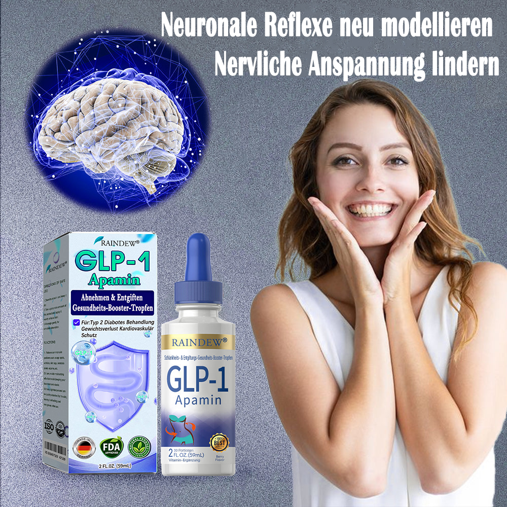 Raindew® GLP-1 Apamin Schlankheits- & Detox-Gesundheitstropfen 💎 (Lebensmitteltauglicher Fettverbrenner – Entwickelt von der Adipositas-Gesellschaft) 💎