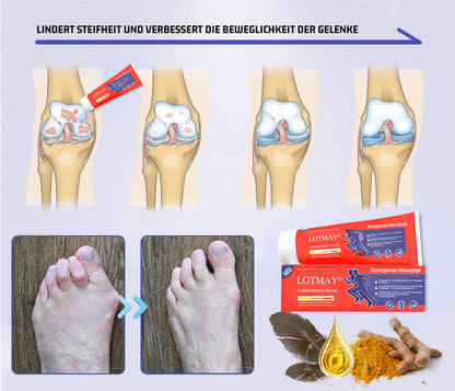 Offizieller Shop | LOTMAY® Kurkuma- & Emuöl Arthritis Beruhigendes Schmerz-Massagegel