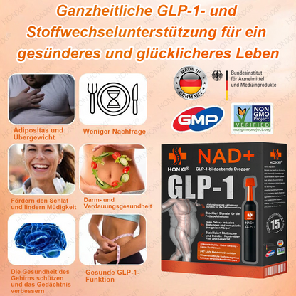 🔥 Letzter Platz verfügbar! ⚡ Sichere dir 30 % RABATT – nur für kurze Zeit! HONXI® NAD+ GLP-1 bildgebende Droppar – geeignet bei Fettleibigkeit, Diabetes und Herz-Kreislauf-Erkrankungen