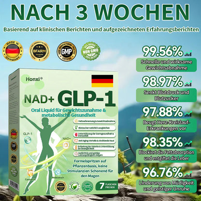 Offiziell autorisierte Exklusivausgabe | Honxi® NAD+ GLP-1 Oral Liquid für Gewichtszunahme & metabolische Gesundheit  ✅ Für Fettleibigkeit, kardiovaskuläre Gesundheit, Diabetes, Schlafapnoe, Gelenkprobleme und mehr.