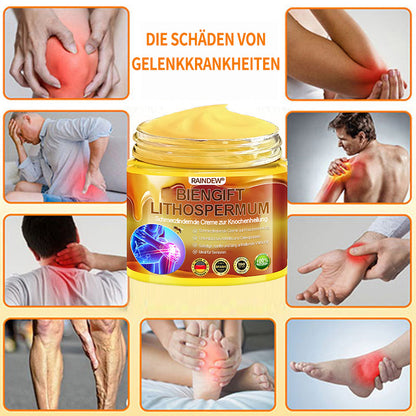 RAINDEW®🔥 BIENGIFT-LITHOSPERMUM Schmerzlindemde Creme zur Knochenheilung👑👑 (Speziell für ältere Erwachsene)